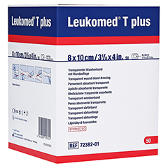 LEUKOMED transp.plus sterile Pflaster 8x10 cm 50 Stck