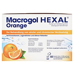 MACROGOL HEXAL Orange Plv.z.Her.e.Lsg.z.Einn.Btl. 100 Stück - Linke Seite