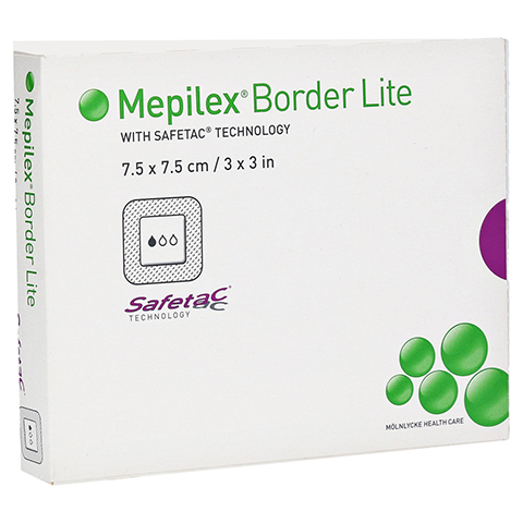 MEPILEX Border Lite Schaumverb.7,5x7,5 cm steril 5 Stck