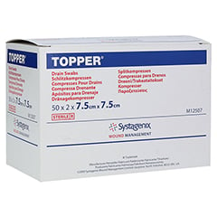 TOPPER Schlitzkompr.7,5x7,5 cm steril 50x2 Stück