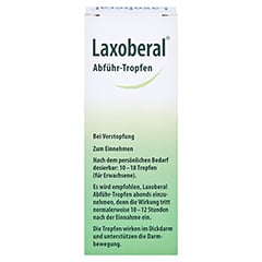 Laxoberal Tropfen 15ml: Abführmittel bei Verstopfung 15 Milliliter N1 - Rückseite