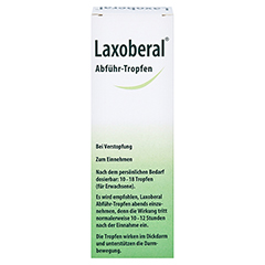 Laxoberal Abführ-Tropfen 7,5mg/ml 50 Milliliter N3 - Rückseite