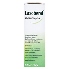Laxoberal Abführ-Tropfen 7,5mg/ml 50 Milliliter N3 - Rechte Seite