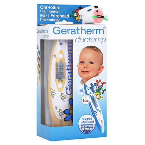 GERATHERM Ohr Stirn Thermometer Duotemp gelb 1 Stck