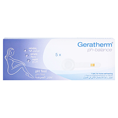 GERATHERM pH-balance Schnelltest vaginal 5 Stck - Vorderseite