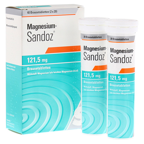 MAGNESIUM SANDOZ 121,5 mg Brausetabletten 40 Stck