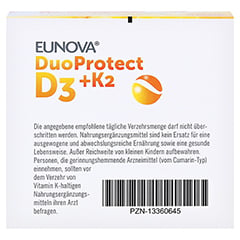 Eunova Duoprotect D3+k2 1000 I.E./80 µg Kapseln 90 Stück - Unterseite