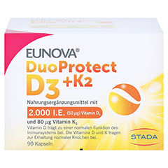 EUNOVA DuoProtect D3+K2 2.000 I.E. 90 Stck - Vorderseite
