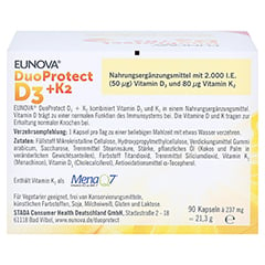 EUNOVA DuoProtect D3+K2 2.000 I.E. 90 Stck - Rckseite