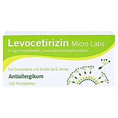 Levocetirizin Micro Labs 5mg 100 Stck N3 - Vorderseite