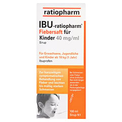 IBU-ratiopharm Fiebersaft fr Kinder 40mg/ml 100 Milliliter N1 - Vorderseite