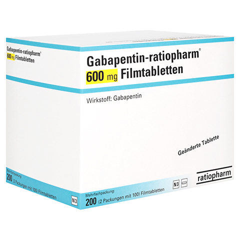 Gabapentin-ratiopharm 600mg 200 Stck N3