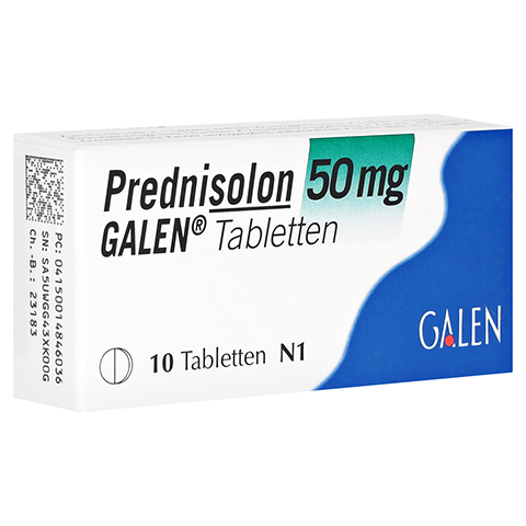 PREDNISOLON 50 mg GALEN Tabletten 10 Stck N1