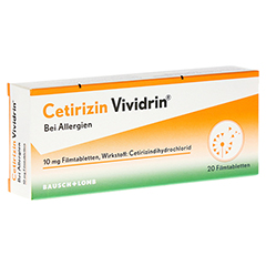 Cetirzin Vividrin - Schnell wirksame Allergietabletten 20 Stück N1