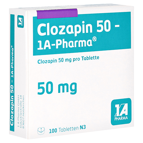 Clozapin 50-1A Pharma 100 Stck N3