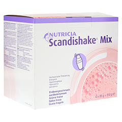 SCANDI Shake Mix Erdbeere Pulver 6x85 Gramm
