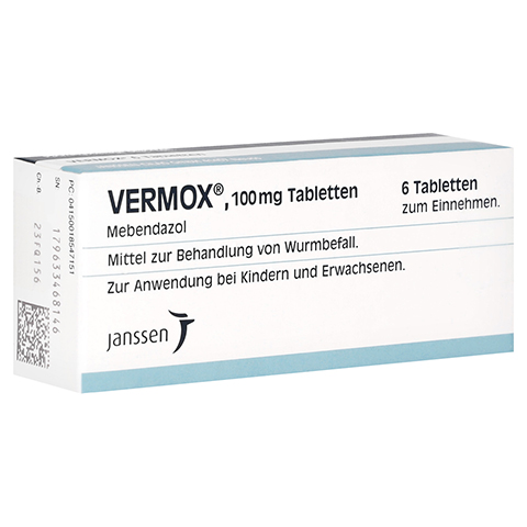 VERMOX 100 mg Tabletten 6 Stck N1