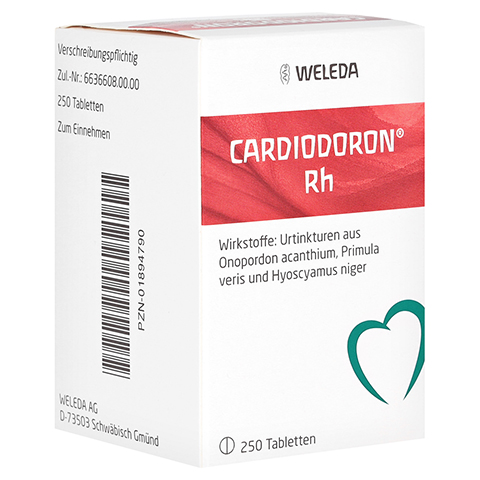 CARDIODORON RH Tabletten 250 Stck N2