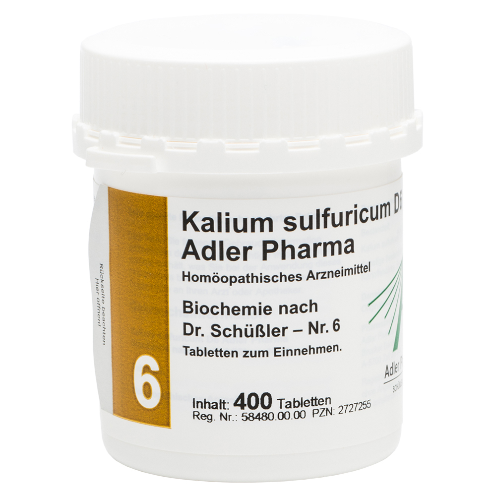 BIOCHEMIE Adler 6 Kalium sulfuricum D 6 Tabletten 400 Stück