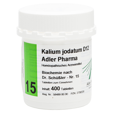 BIOCHEMIE Adler 15 Kalium jodatum D 12 Tabletten 400 Stck