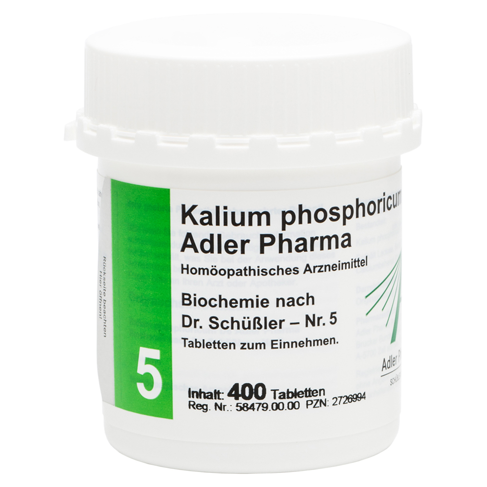 BIOCHEMIE Adler 5 Kalium phosphoricum D 6 Tabl. 400 Stück