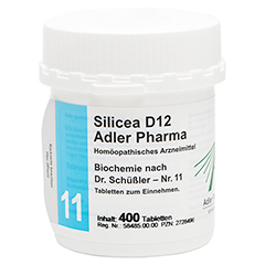 BIOCHEMIE Adler 11 Silicea D 12 Tabletten