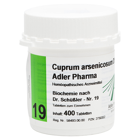 BIOCHEMIE Adler 19 Cuprum arsenicosum D 12 Tabl. 400 Stck