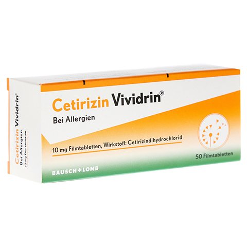 Cetirizin Vividrin 10 mg Filmtabletten 50 Stück N2