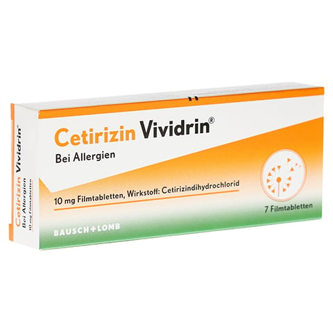 Cetirizin Vividrin 10 mg Filmtabletten 7 Stück