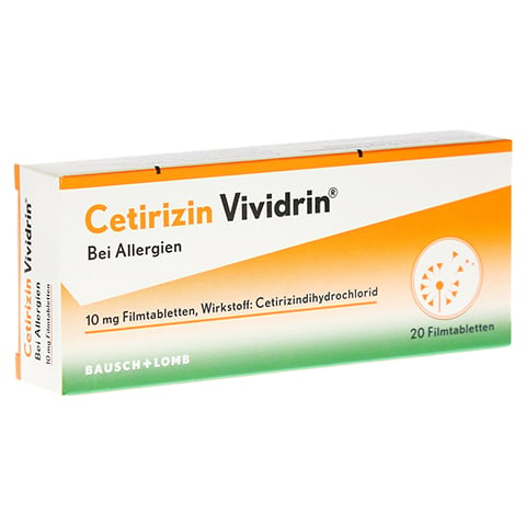 Cetirzin Vividrin - Schnell wirksame Allergietabletten 20 Stück N1