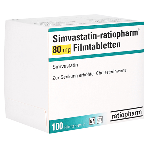 Simvastatin-ratiopharm 80mg 100 Stck N3