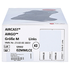 AIRCAST Airgo Sprunggelenkorthese links M 1 Stck - Unterseite