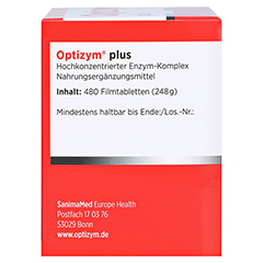 OPTIZYM hochkonzentrierter Enzym-Komplex Filmtabl. 480 Stck - Linke Seite