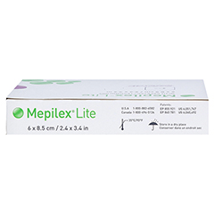 MEPILEX Lite Schaumverband 6x8,5 cm steril 5 Stck - Unterseite