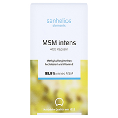 SANHELIOS MSM Kapseln intens 1600 mg 400 Stck - Vorderseite