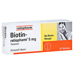 Biotin-ratiopharm 5mg 30 Stück