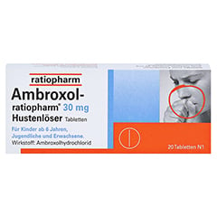 Ambroxol-ratiopharm 30mg Hustenlser 20 Stck N1 - Vorderseite