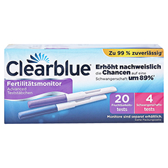 Clearblue ADVANCED Fertilitätsmonitor Teststäbchen 24 Stück - Rückseite