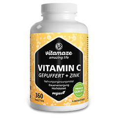 VITAMIN C GEPUFFERT 1000 mg hochdosiert+Zink Tabl.