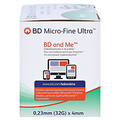 BD MICRO-FINE ULTRA Pen-Nadeln 0,23x4 mm 32 G 100 Stck - Linke Seite