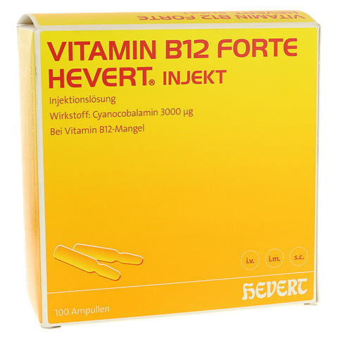 Vitamin B12 forte-Hevert Injekt 100x2 Milliliter