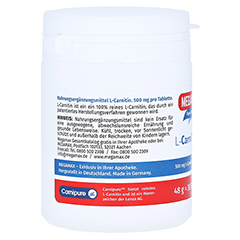MEGAMAX L-Carnitin 500 mg Tabletten 30 Stck - Rechte Seite