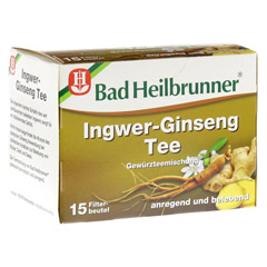 BAD HEILBRUNNER Ingwer-Ginseng Tee Filterbeutel 15x2.0 Gramm