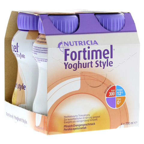 FORTIMEL Yoghurt Style Pfirsich Orangegeschmack 4x200 Milliliter