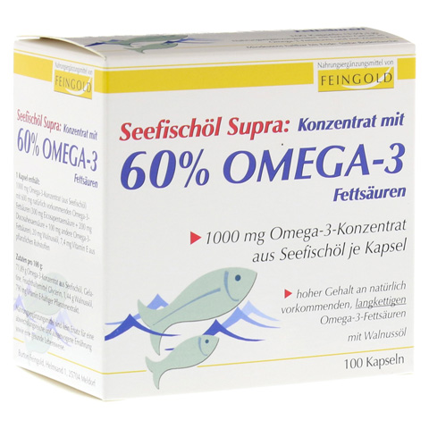 SEEFISCHÖL Supra m.60% Omega-3-Fetts.Weichkaps. 100 Stück
