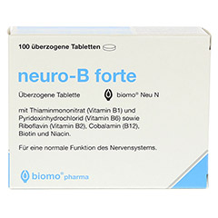 NEURO-B forte biomo Neu berzogene Tabletten 100 Stck - Vorderseite