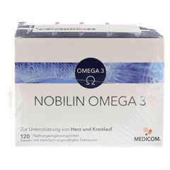 NOBILIN Omega-3 Kapseln 2x120 Stck - Vorderseite
