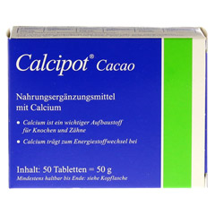 CALCIPOT Cacao Kautabletten 50 Stck - Vorderseite