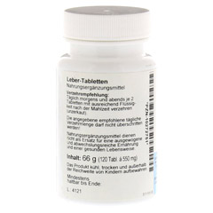 Leber-Tabletten 120 Stück - Linke Seite