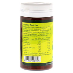 Guarana Tabletten 200 mg Extraktpulver 100 Stck - Linke Seite